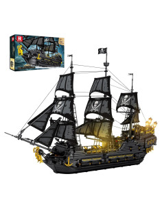 Juego de Construcción Barco Pirata Reobrix 66036 con LED 4304 Piezas