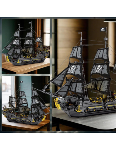 Juego de Construcción Barco Pirata Reobrix 66036 con LED 4304 Piezas