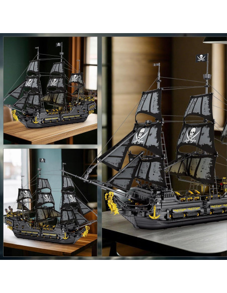 Juego de Construcción Barco Pirata Reobrix 66036 con LED 4304 Piezas