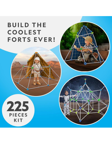 Kit de Construcción de Fortalezas National Geographic - 225 Piezas