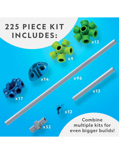 Kit de Construcción de Fortalezas National Geographic - 225 Piezas