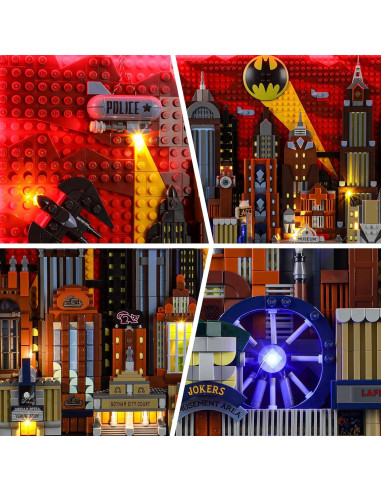 Kit de Luz LED BRIKSMAX para Lego 76271 Ciudad Gótica