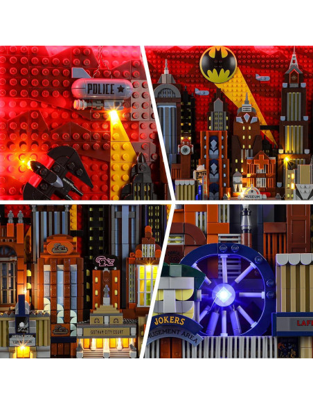 Kit de Luz LED BRIKSMAX para Lego 76271 Ciudad Gótica