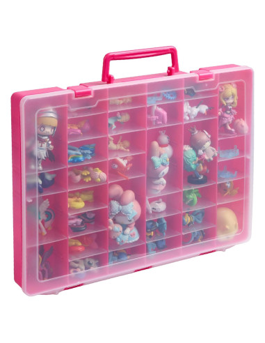 Caja de Almacenamiento de Juguetes Rosa AISLE 3 con 48 Divisores