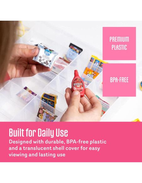 Caja de Almacenamiento de Juguetes Rosa AISLE 3 con 48 Divisores