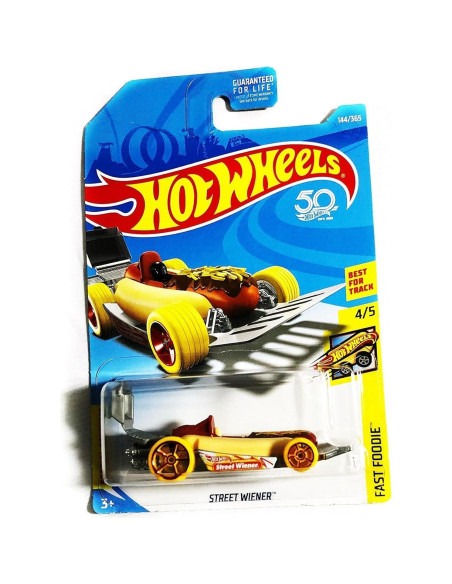 Coche Hot Wheels Street Wiener Hot Dog 2/5 - 40.64g
