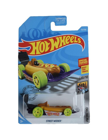 Coche Hot Wheels Street Wiener Hot Dog 2/5 - 40.64g