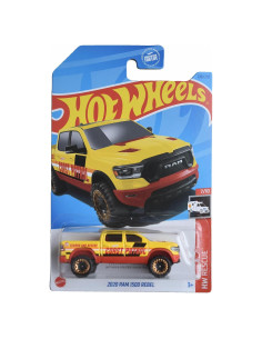 Coche de Juguete Hot Wheels Ram 1500 Rebel Amarillo 2020
