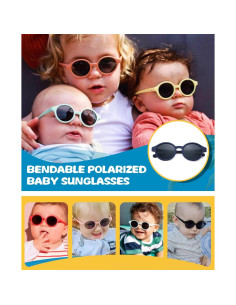 Gafas de sol polarizadas NULOOQ para bebés - Paquete de 2 2