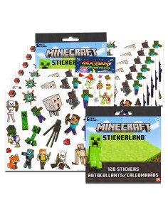 Conjunto de Stickers de Minecraft - 240 Stickers para Niños