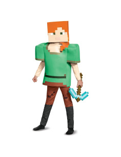 Disfraz de Alex Deluxe Minecraft - Talla M (7-8 años)