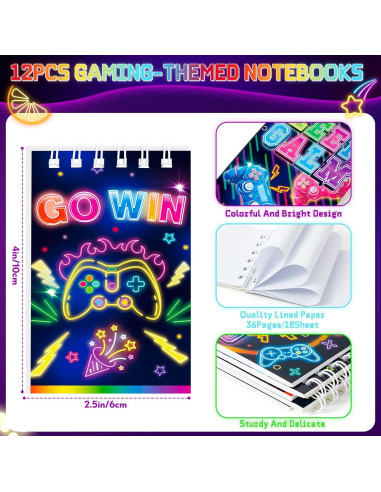 Conjunto de Favores de Cumpleaños Videojuegos SNLN 12 Piezas