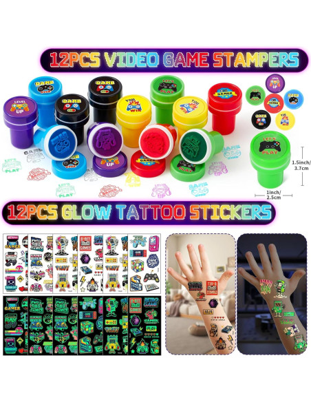 Conjunto de Favores de Cumpleaños Videojuegos SNLN 12 Piezas