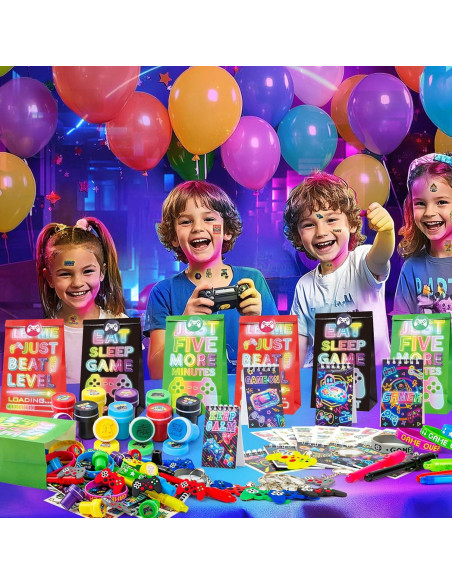 Conjunto de Favores de Cumpleaños Videojuegos SNLN 12 Piezas