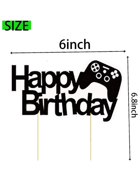 Adorno de Pastel de Videojuegos BIEUFBJI 11 Piezas Azul