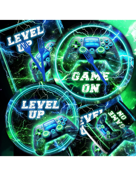 Juego de Fiesta de Cumpleaños Videojuegos JOYHAPISTAR para 24