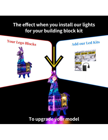 Kit de Iluminación LED Kyglaring para Lego 77071 Fortnite