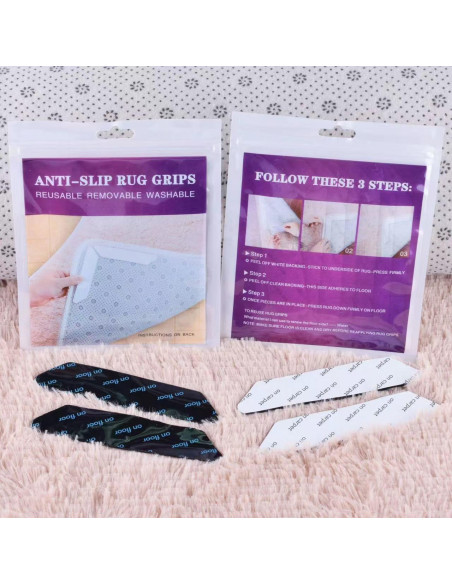 Agarradores de Alfombra Antideslizantes WSHK1 - Paquete de 10
