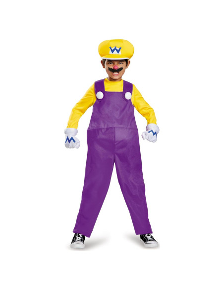 Disfraz Wario Deluxe Nintendo para Niños 7-8 Años