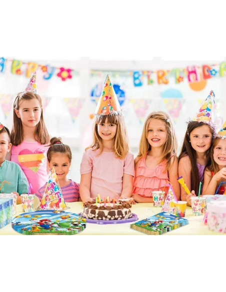 Set de Suministros de Fiesta Mario Party 40 Piezas GYSIXGAOSU