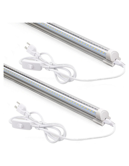 Luz de Taller LED Barrina 2FT 20W 3000K 3000LM 2 Paquetes