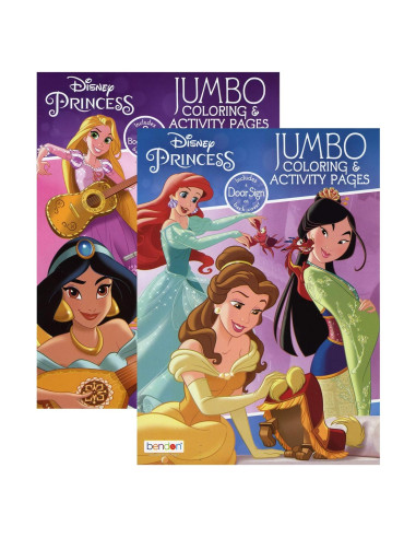 Libro para Colorear Disney 2-Pack 80 Páginas Actividades