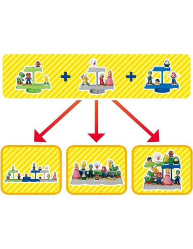 Juego de Equilibrio Super Mario Etapa de Suelo 7358 - 4 Figuras