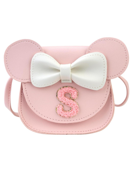 Bolso para Niñas Ondeam Rosa con Orejas de Ratón 16.8x13 cm