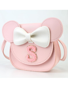 Bolso para Niñas Ondeam Rosa con Orejas de Ratón 16.8x13 cm 2