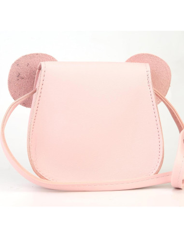 Bolso para Niñas Ondeam Rosa con Orejas de Ratón 16.8x13 cm