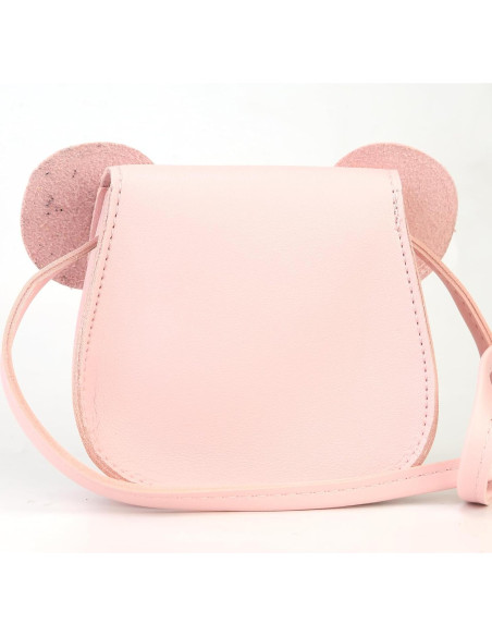Bolso para Niñas Ondeam Rosa con Orejas de Ratón 16.8x13 cm