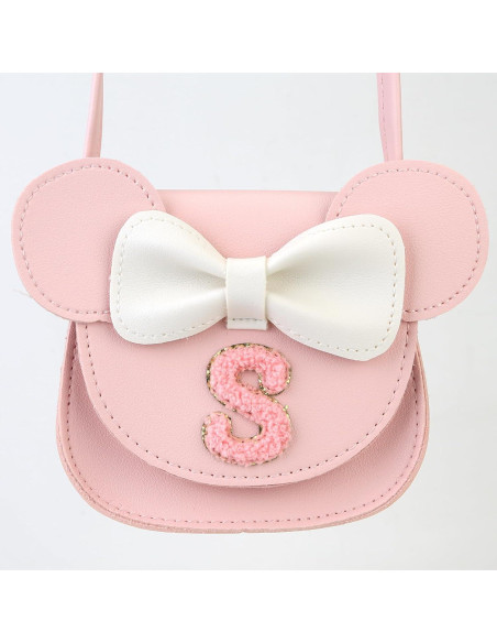 Bolso para Niñas Ondeam Rosa con Orejas de Ratón 16.8x13 cm