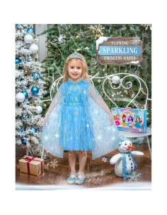 Vestido de Princesa Jeowoqao para Niñas 3-6 Años - Disfraz Completo 2