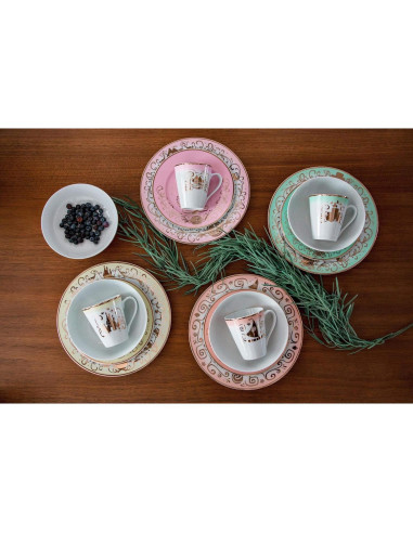 Juego de Vajilla Cerámica 16 Piezas Disney Princesas