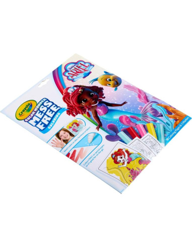 Set de Colorear Crayola Color Wonder Ariel 18 Páginas y 5 Marcadores