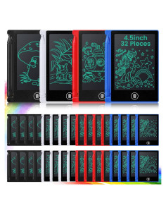 32 Piezas Tableta de Escritura LCD Zhehao 4.5" Reutilizable