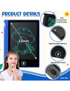 32 Piezas Tableta de Escritura LCD Zhehao 4.5" Reutilizable 2
