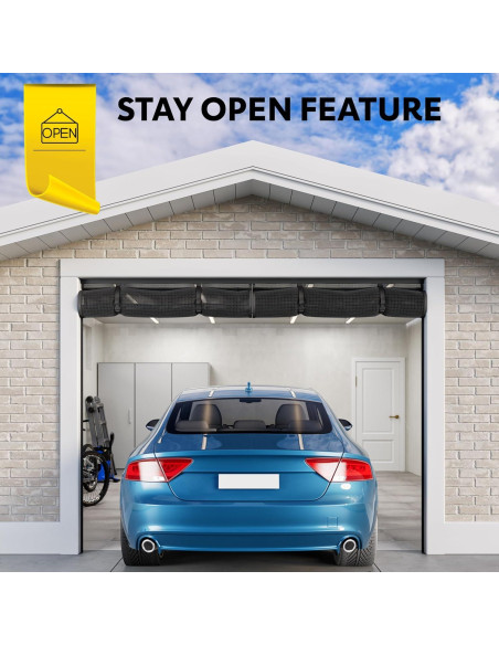 Pantalla de Puerta de Garaje AUGO 2.74x2.13m Malla Fibra Vidrio