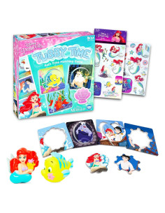 Juego de Juguetes de Baño La Sirenita Disney con Stickers