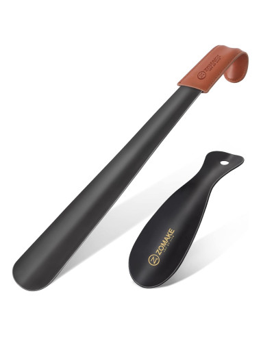 Cuerno de Zapato de Metal ZOMAKE 42 cm y 19 cm - Paquete de 2