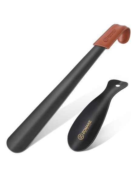 Cuerno de Zapato de Metal ZOMAKE 42 cm y 19 cm - Paquete de 2