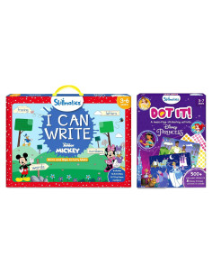Skillmatics Puedo Escribir Mickey Mouse y Puntea Princesas Disney - Juguetes Educativos para Niños 3 a 7 Años