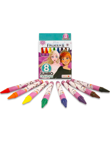Set de Colorear Disney Frozen - 8 Marcadores y 8 Crayones Jumbo