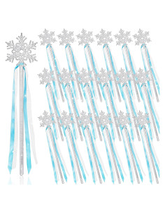 Varitas mágicas de copo de nieve Gejoy - 36 piezas para fiestas