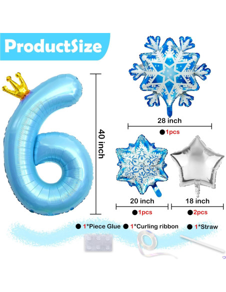 Globos de Cumpleaños Frozen 4 - Elsa y Anna - 101.6 cm