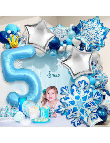 Globos de Cumpleaños Frozen 4 - Elsa y Anna - 101.6 cm