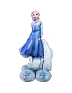 Ramo de Globos Frozen 2 Elsa Anagram - 1 Globo Gigante 137 cm + 3 Redondos 43 cm 2