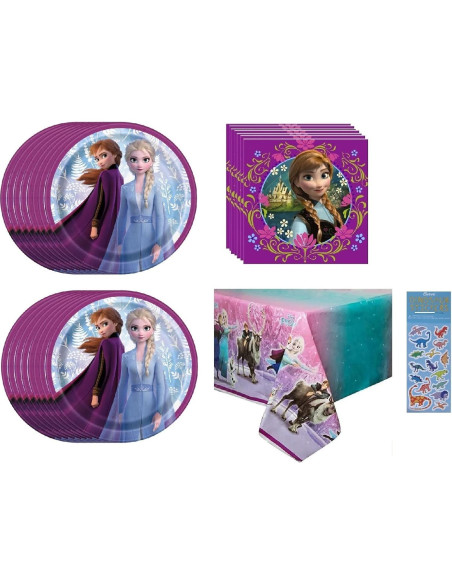 Suministros Fiesta Cumpleaños Princesa Frozen Elsa 16 Piezas