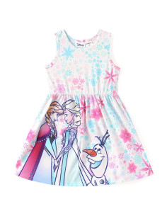 Vestido de Niña Disney Frozen Elsa Rosa 2T Sin Mangas