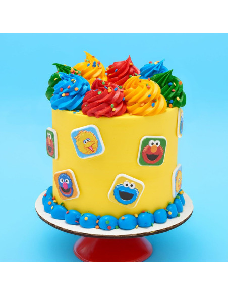 Anillos para Cupcakes Plaza Sésamo DecoPac - 24 Adornos Coloridos